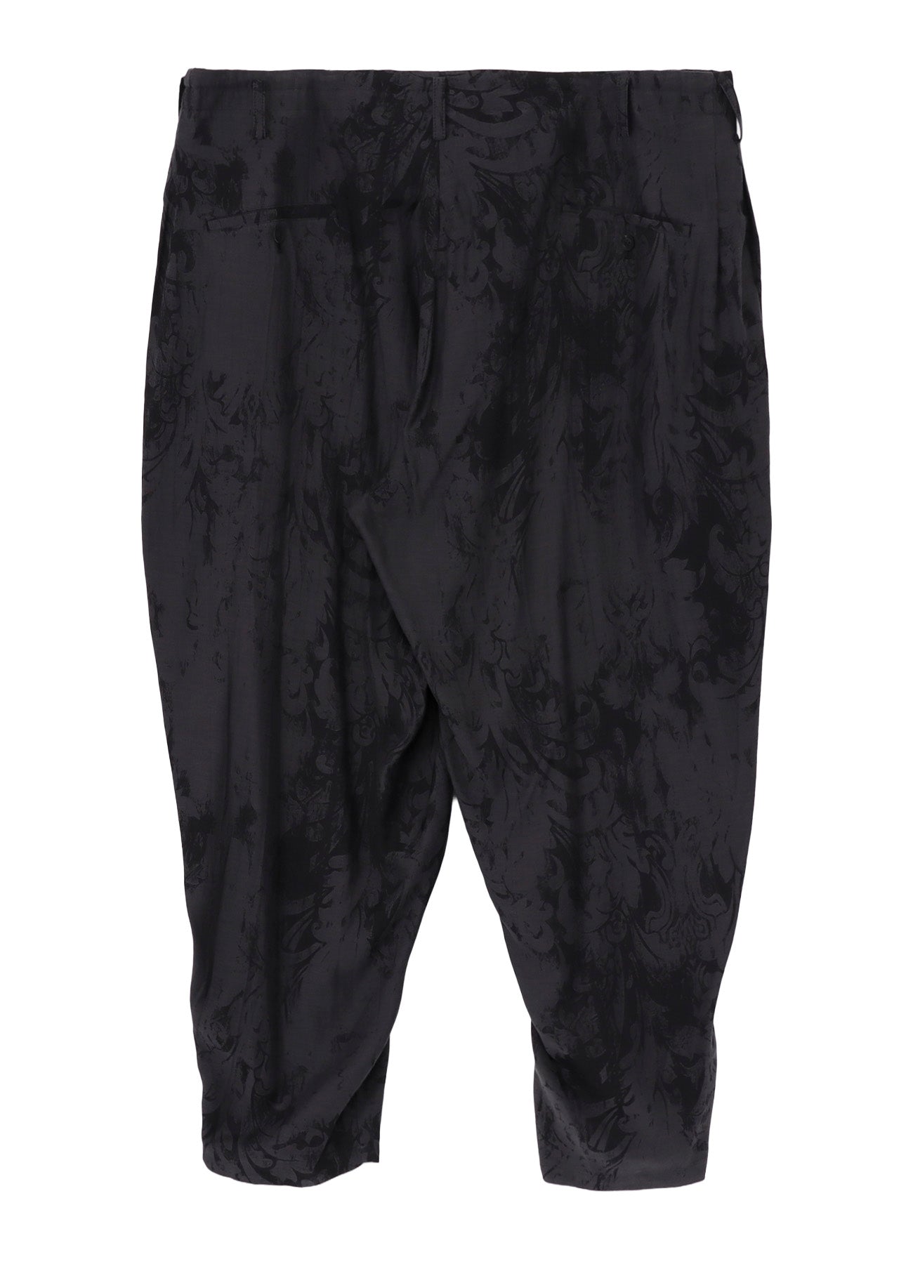 JACQUARD PATTERN DRAPE PANTS