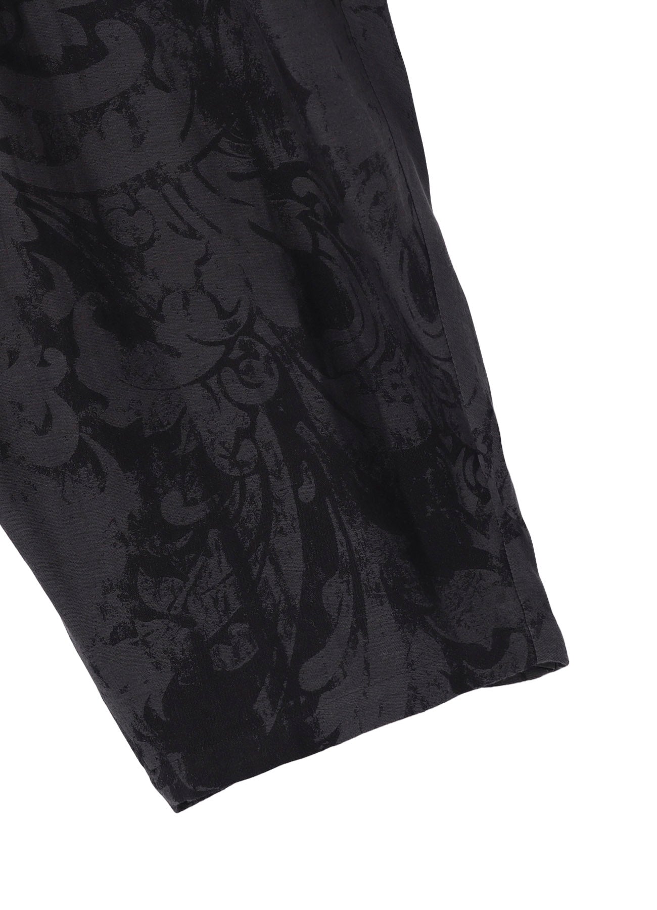 JACQUARD PATTERN DRAPE PANTS