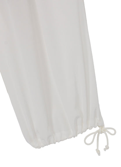 WHITE TA TUXEDO BALLOON PANTS