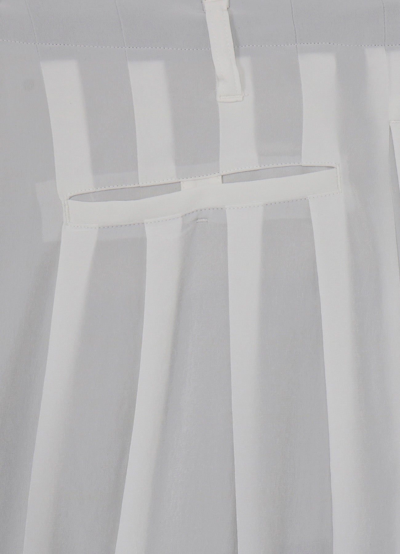 WHITE TA TUXEDO BALLOON PANTS