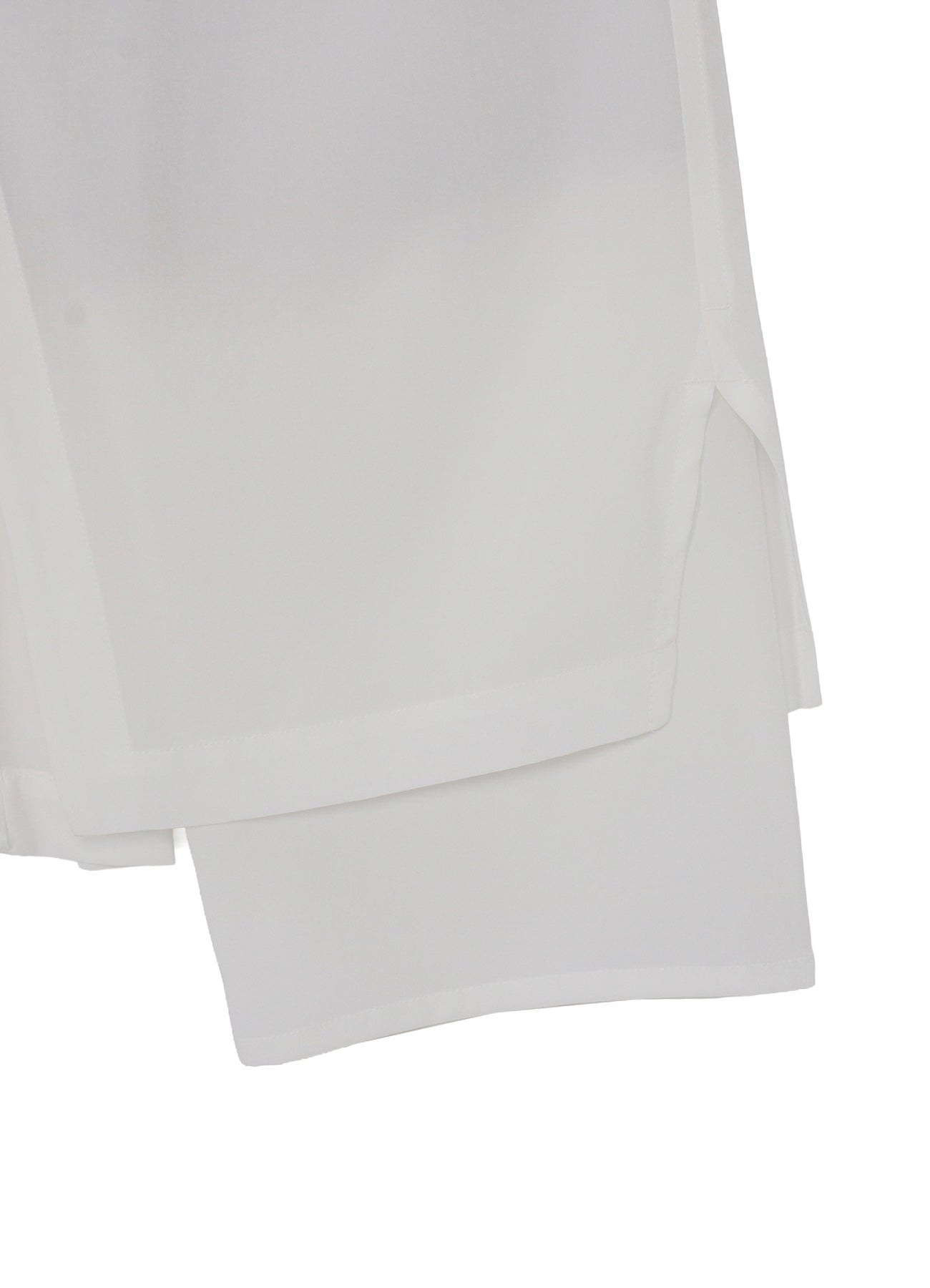 WHITE TA TUXEDO WRAP PANTS