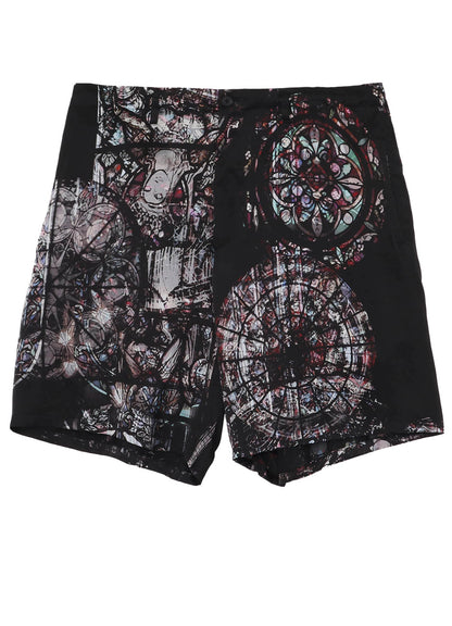 INK / LINING WIDE PRINT SHORT PANTS