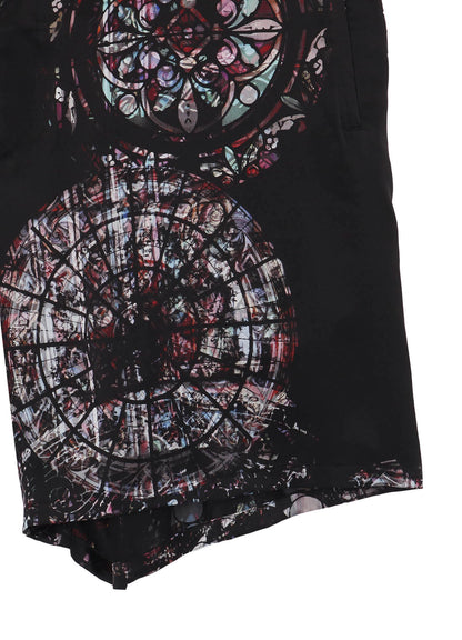 INK / LINING WIDE PRINT SHORT PANTS