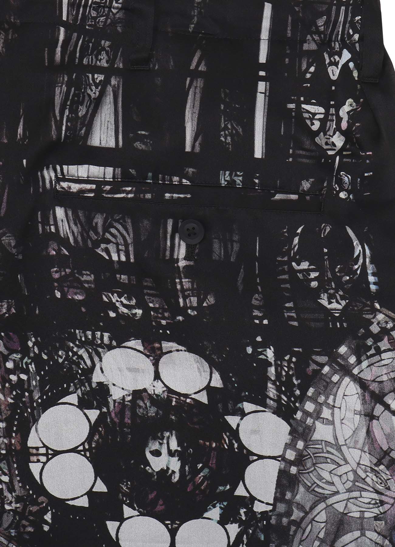 INK / LINING WIDE PRINT SHORT PANTS