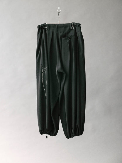 TA TUXEDO EMBROIDERED BALLOON PANTS