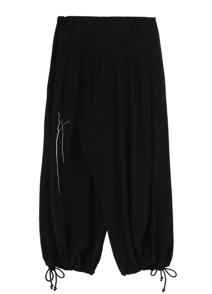 TA TUXEDO EMBROIDERED BALLOON PANTS