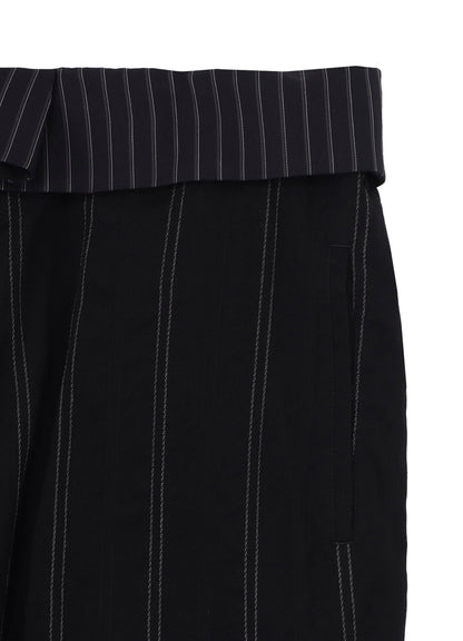 <PIECE UNIQUE/AOYAMA>C/RY STRIPE PATTERN THAI PANTS