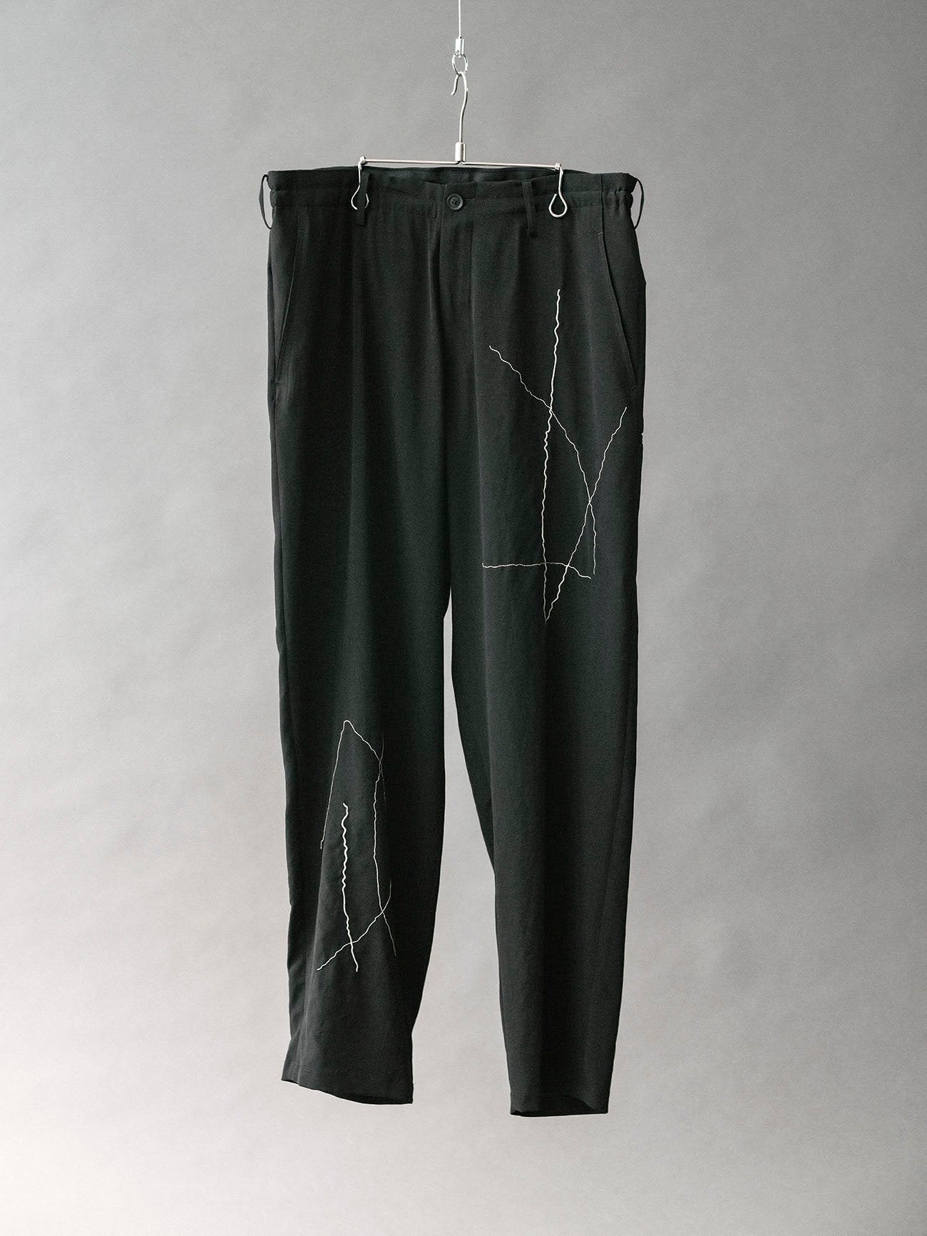 TA TUXEDO EMBROIDERED SLASH POCKET PANTS
