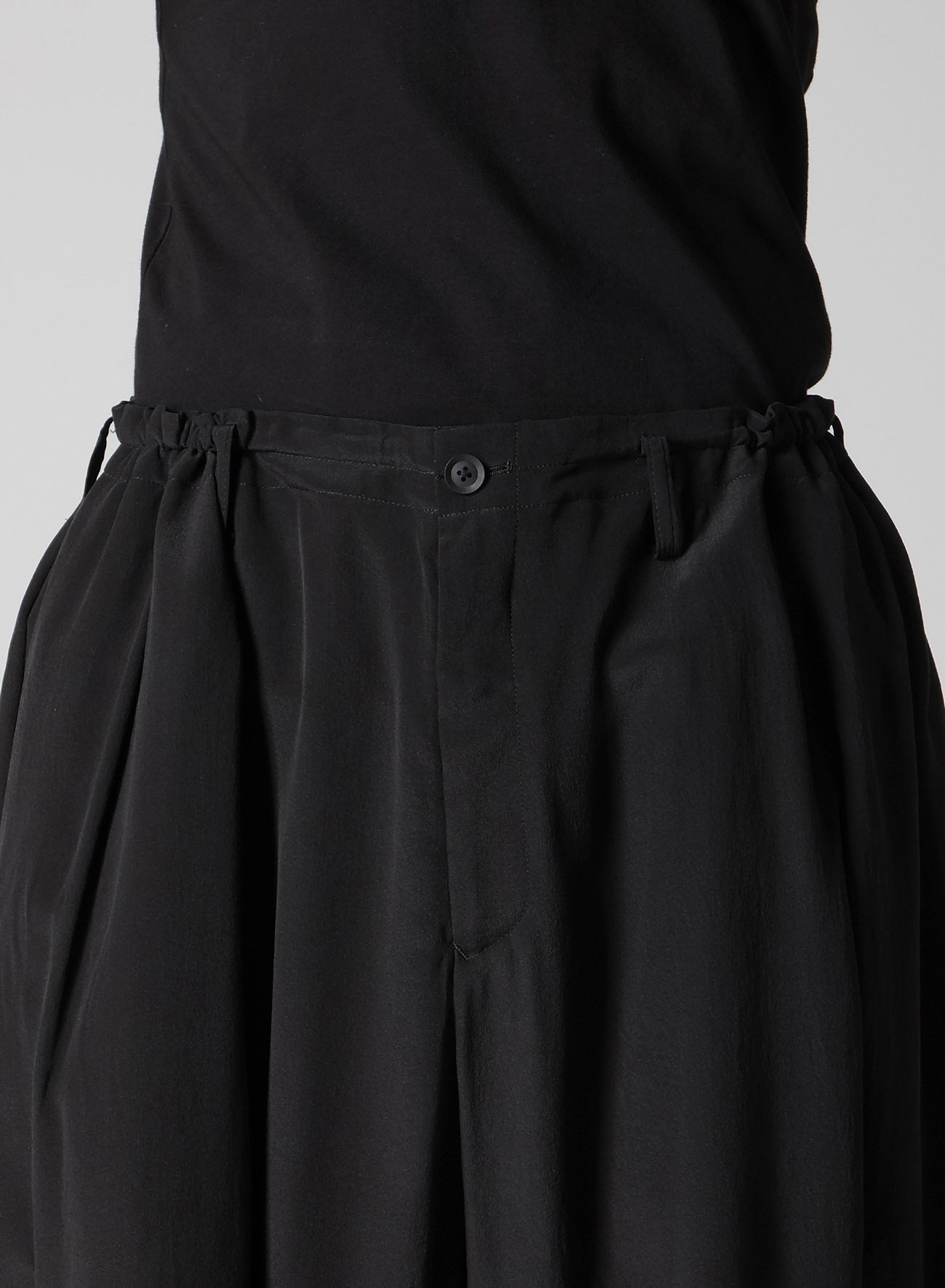 CREPE DE CHINE SILK OUTER DRAPE PANTS