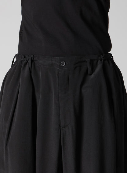 CREPE DE CHINE SILK OUTER DRAPE PANTS