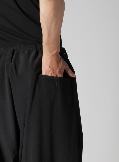 CREPE DE CHINE SILK OUTER DRAPE PANTS
