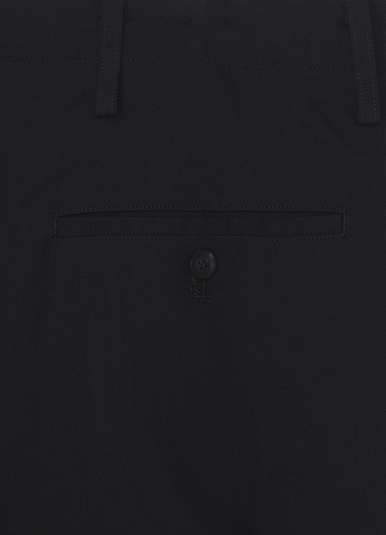 WOOL GABARDINE THICK TUCKS PANTS