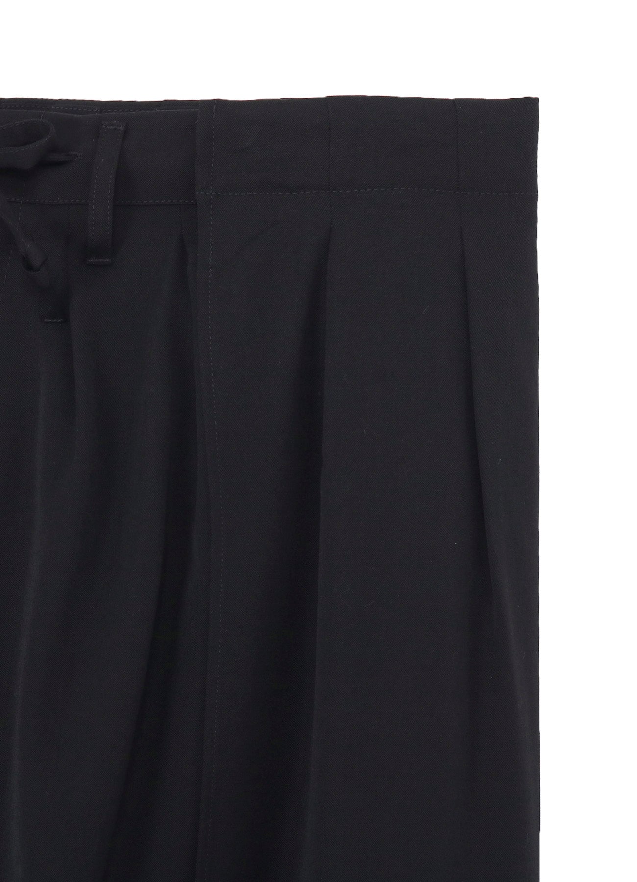 WOOL GABARDINE BOTH SIDES WRAP PANTS