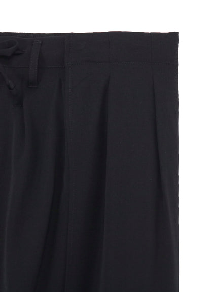 WOOL GABARDINE BOTH SIDES WRAP PANTS