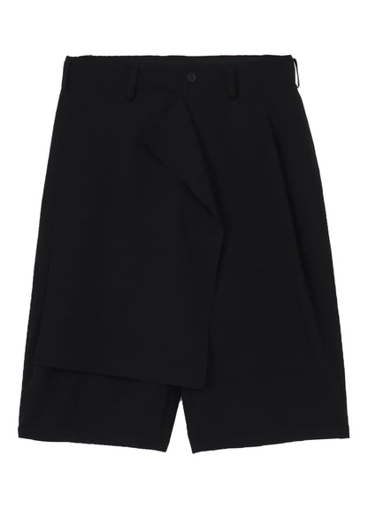 WOOL GABARDINE PLUSH CLOTH PANTS