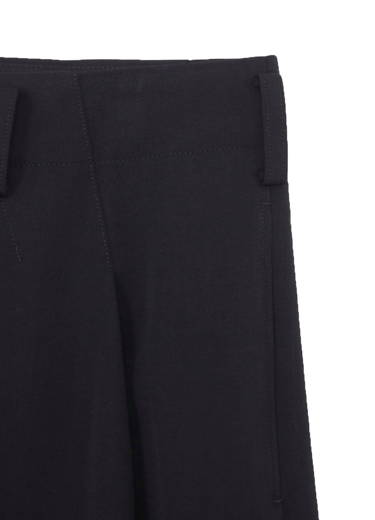 WOOL GABARDINE PLUSH CLOTH PANTS
