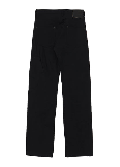 SELVEDGE DENIM SIDE POCKET PANTS BLACK
