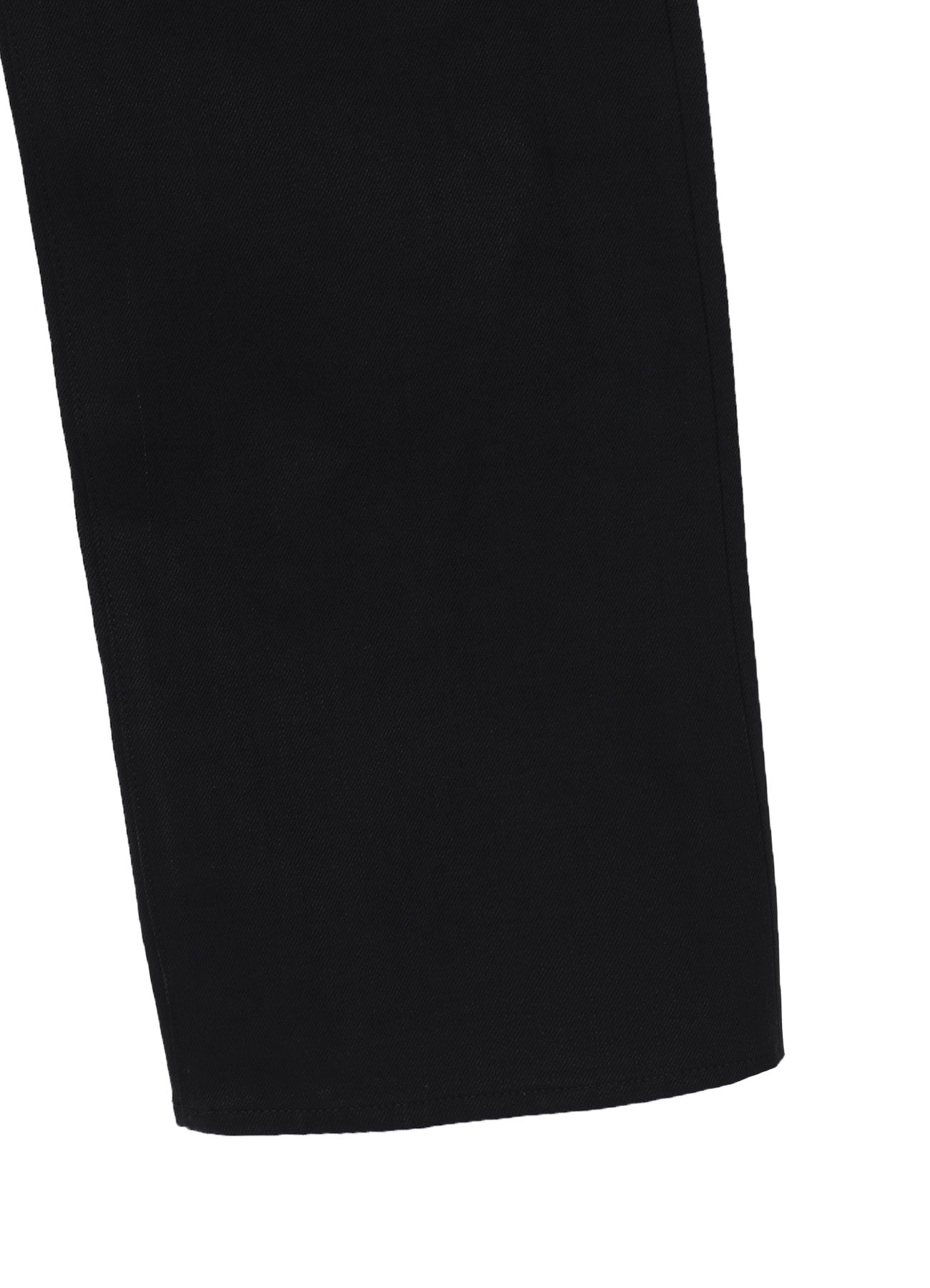 SELVEDGE DENIM SIDE POCKET PANTS BLACK