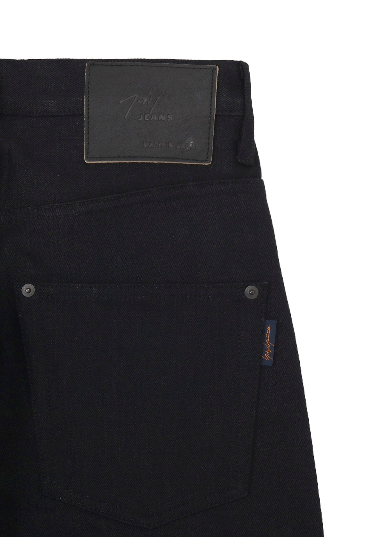 SELVEDGE DENIM 5 POCKETS PANTS BLACK