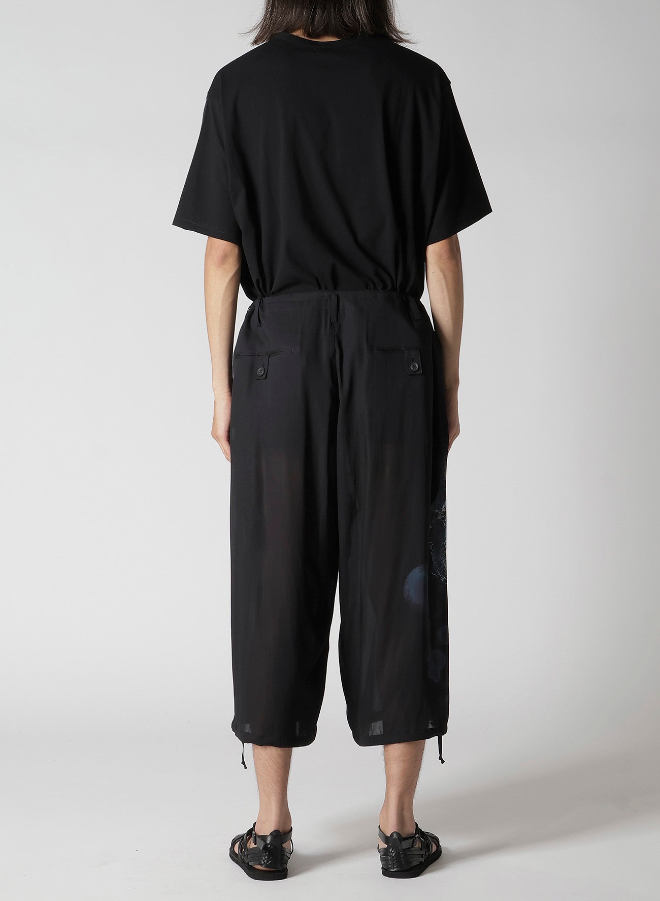 SEA PRINTED TAB POCKET PANTS