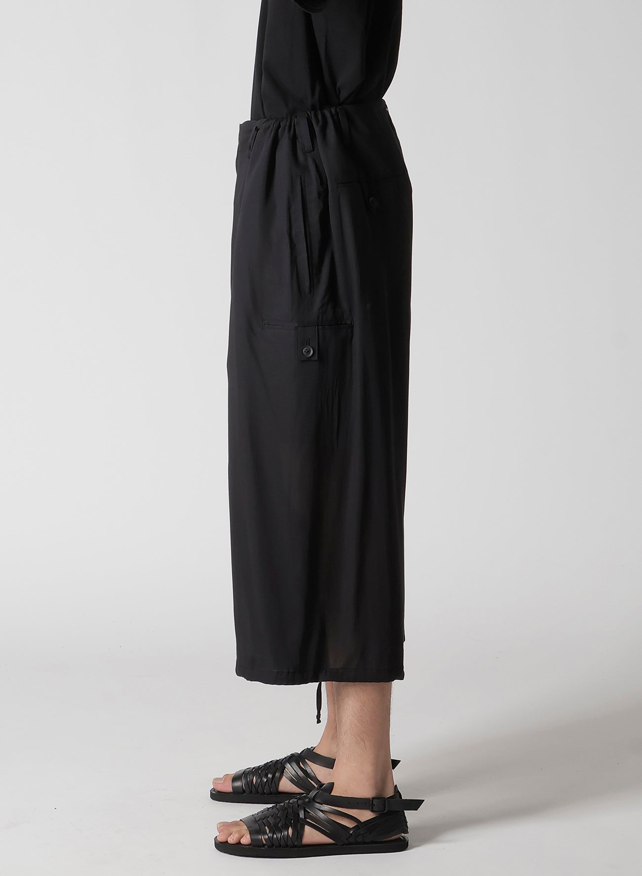 SEA PRINTED TAB POCKET PANTS