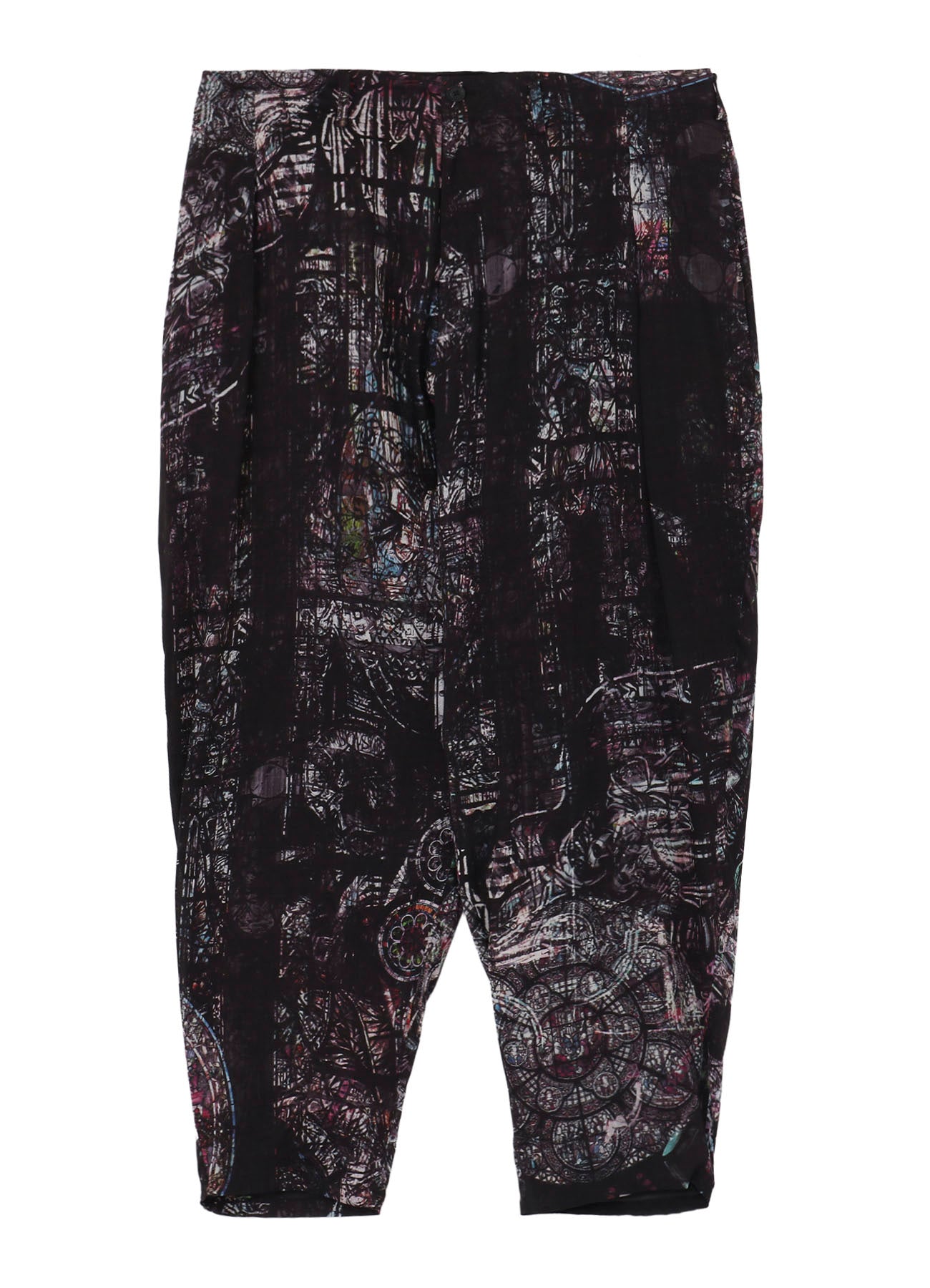 STAIND GLASS MOTIF OUTER DRAPE PANTS