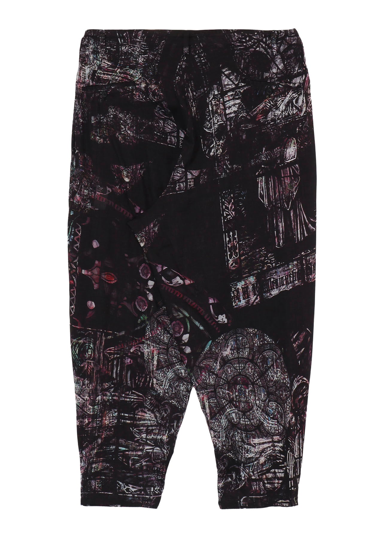 STAIND GLASS MOTIF OUTER DRAPE PANTS