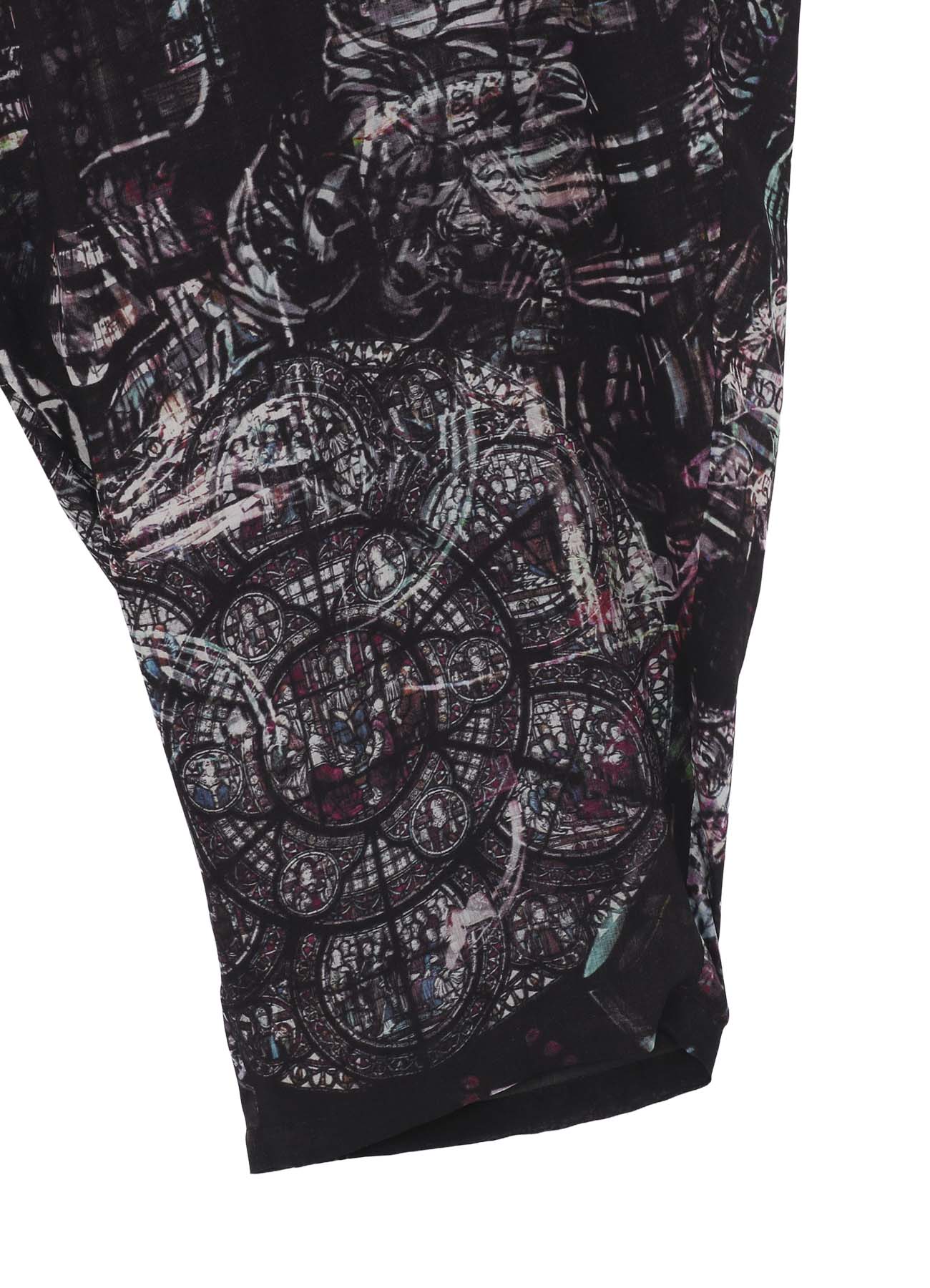 STAIND GLASS MOTIF OUTER DRAPE PANTS
