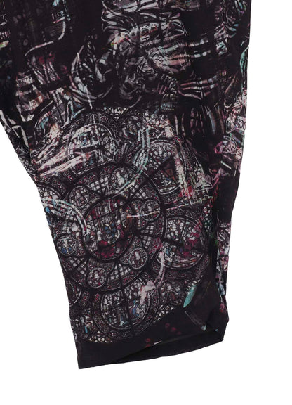 STAIND GLASS MOTIF OUTER DRAPE PANTS
