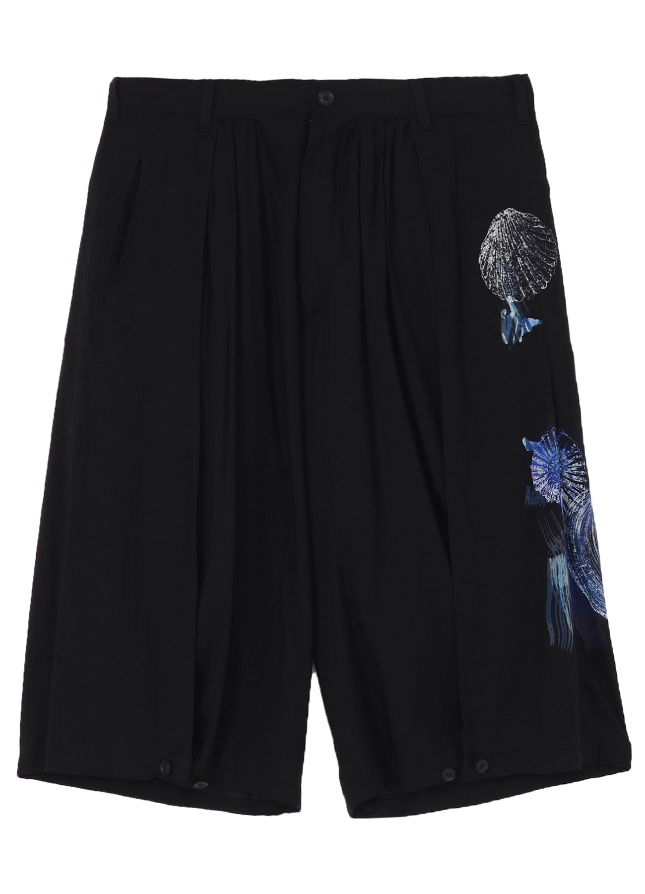 SEA PRINTED BACK SIDE CUT OFF PANTS – THE SHOP YOHJI YAMAMOTO