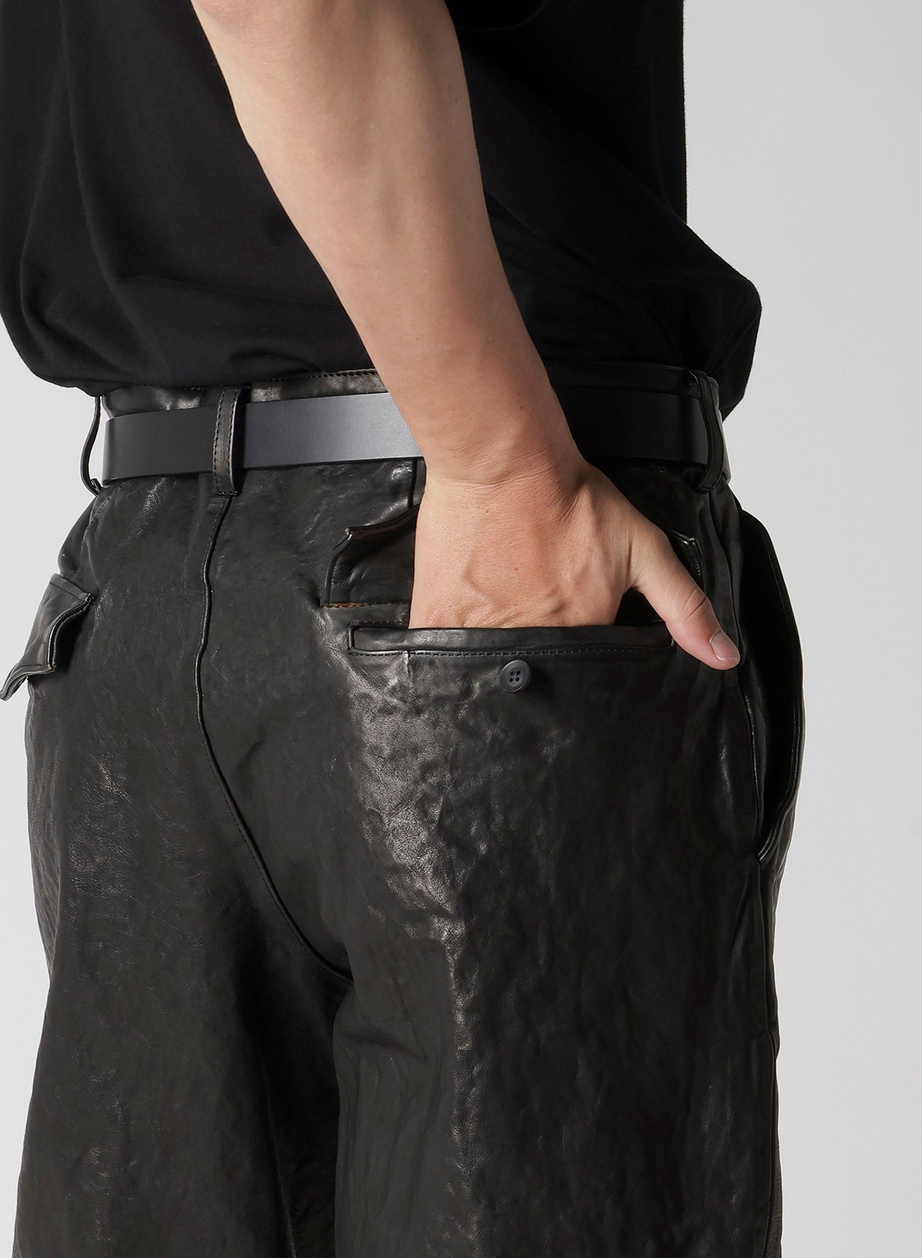 BL ITALIAN SHOULDER  TUCK PANTS