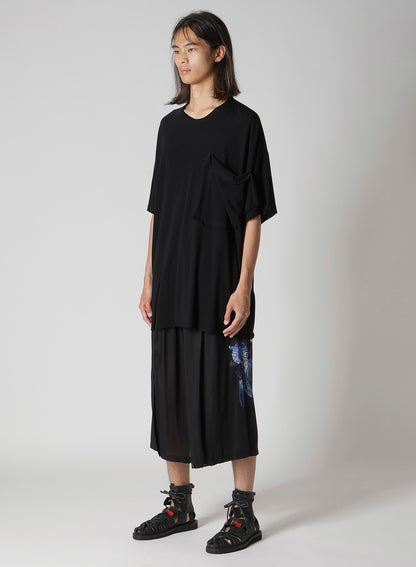 HIGH TWISTED JERSEY POCKET SHORT SLV TEE A
