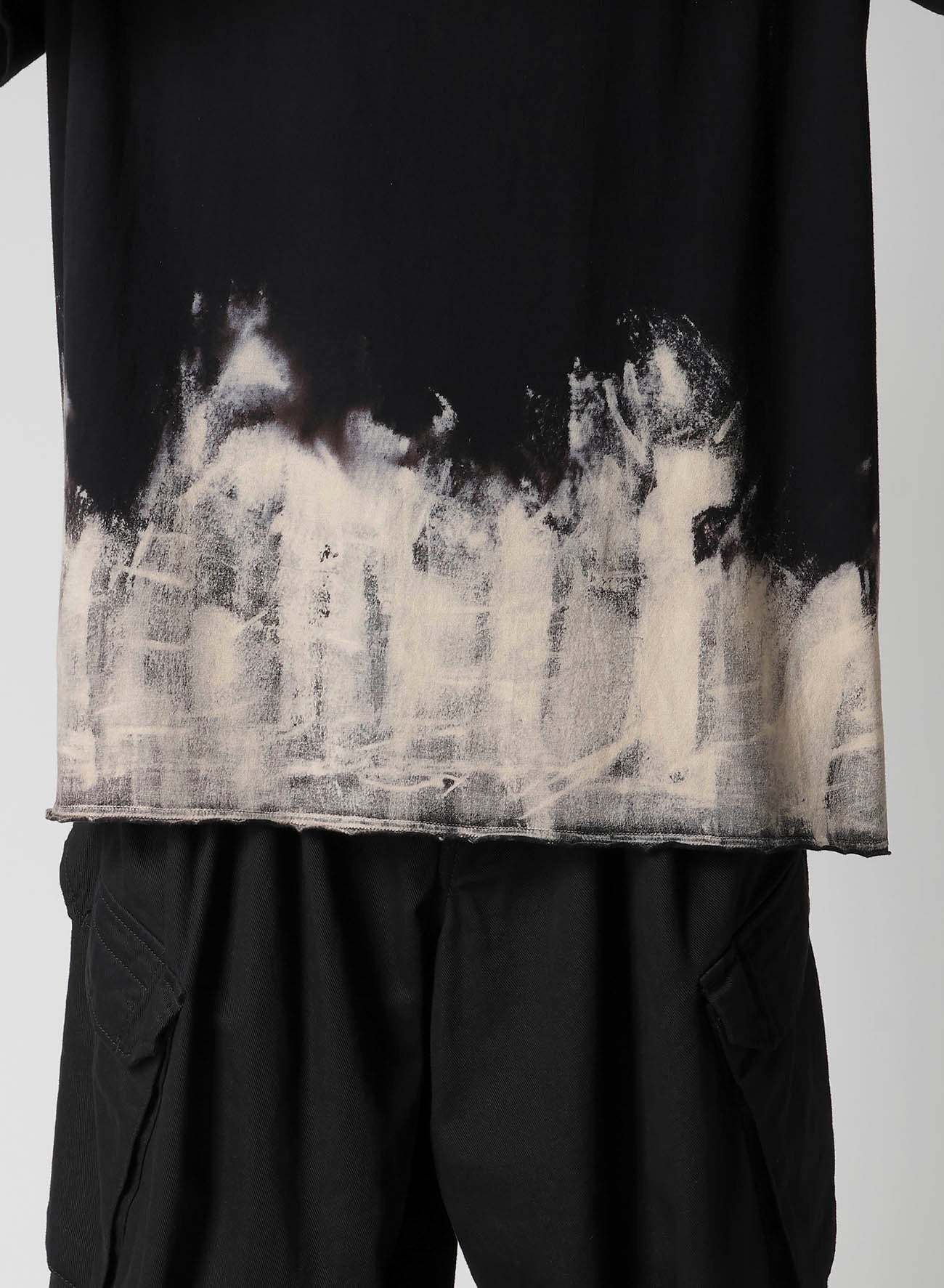 30/- DISCHARGED COMBED PS  ROUND NECK SHORT SLV T