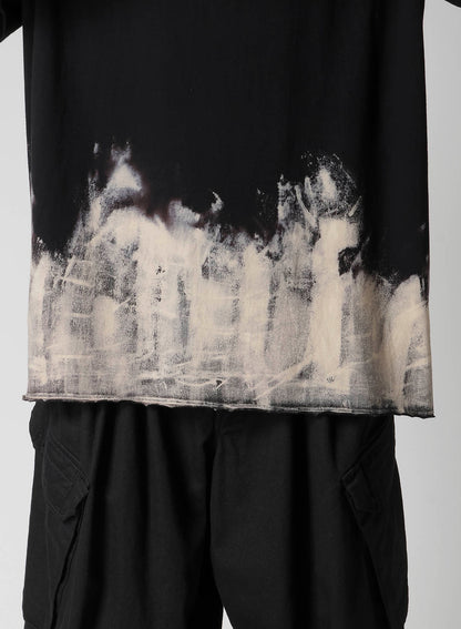 30/- DISCHARGED COMBED PS  ROUND NECK SHORT SLV T