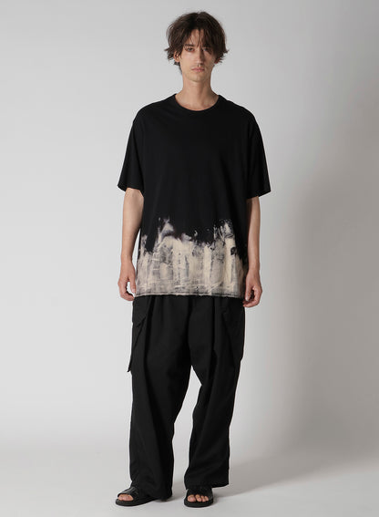 30/- DISCHARGED COMBED PS  ROUND NECK SHORT SLV T