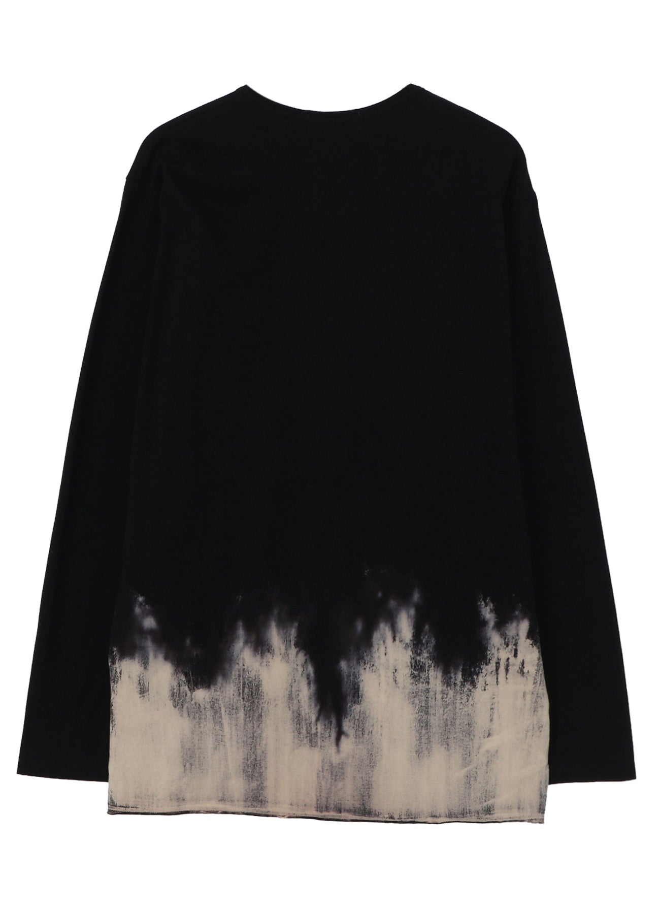 30/- DISCHARGED COMBED PS  ROUND NECK LONG SLV T