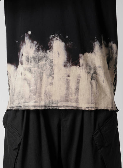 30/- DISCHARGED COMBED PS  ROUND NECK LONG SLV T