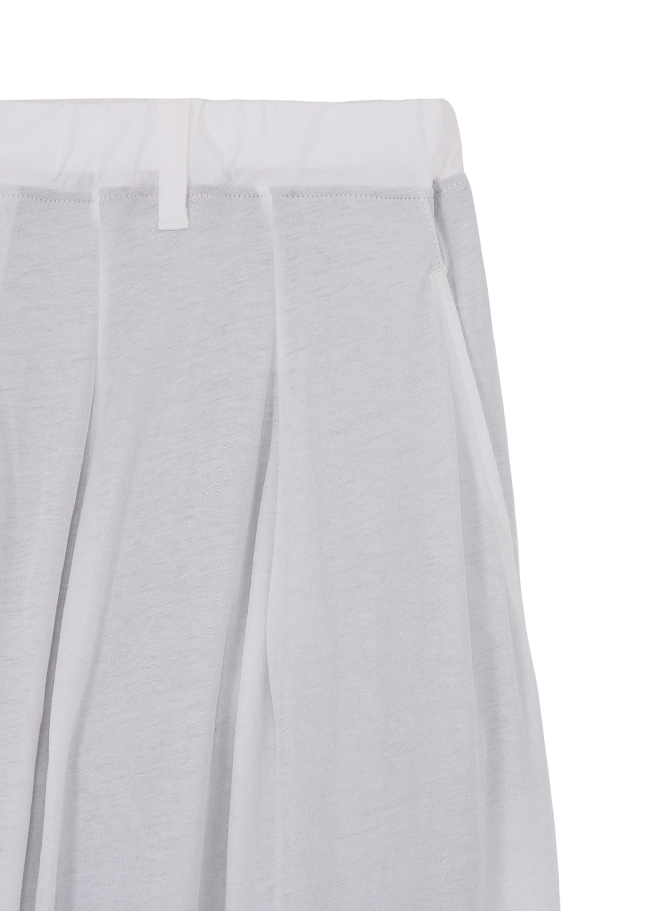 HIGH TWISTED SINGLE JERSEY TUCK PANTS