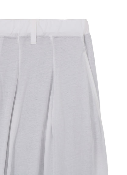 HIGH TWISTED SINGLE JERSEY TUCK PANTS