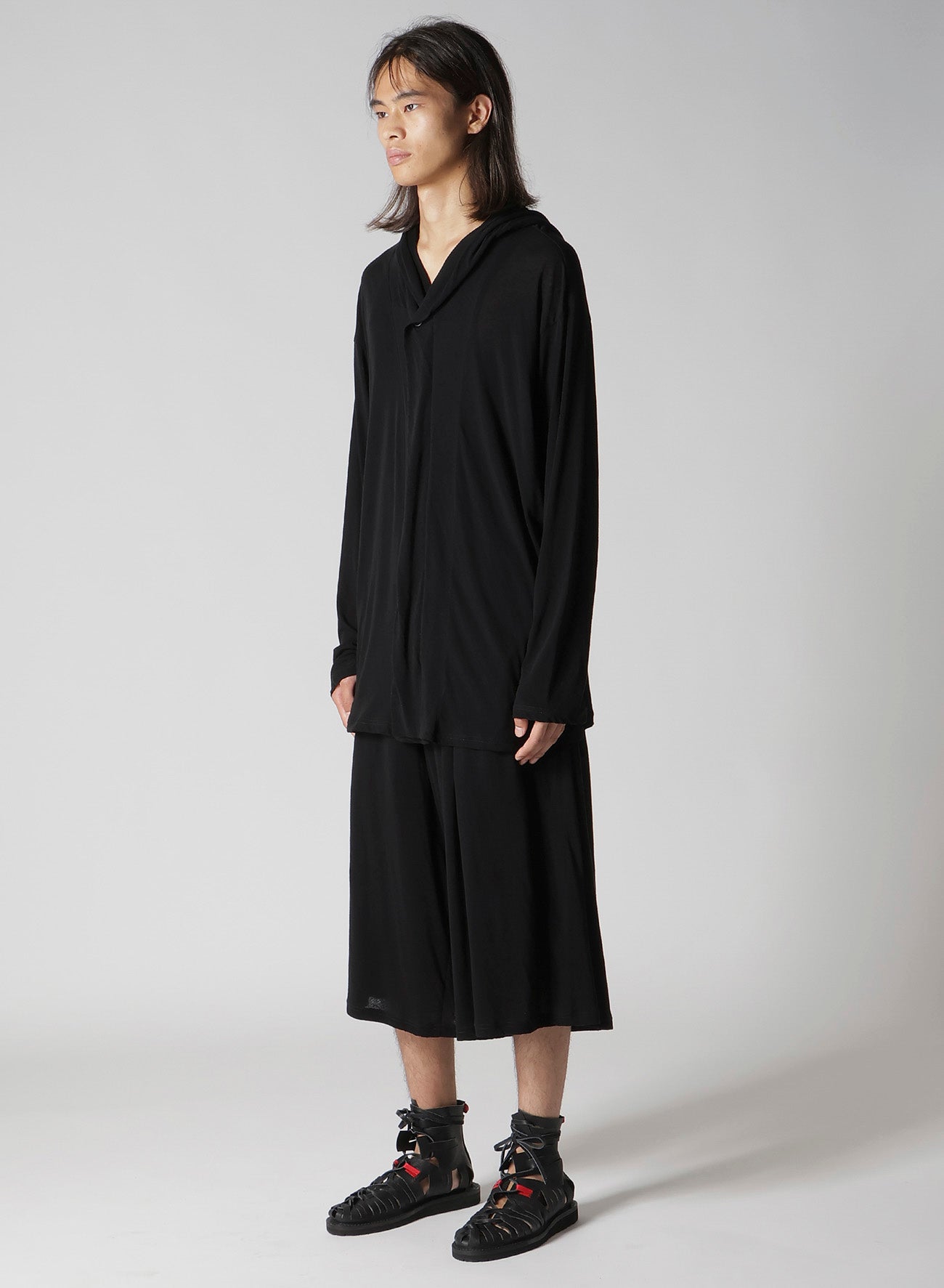 80/- COTTON LINEN VOILE HOOD ZIPPER CARDIGAN – THE SHOP YOHJI YAMAMOTO