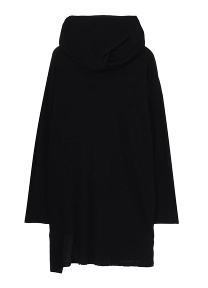 80/- COTTON LINEN VOILE HOODED LONG SLV PO