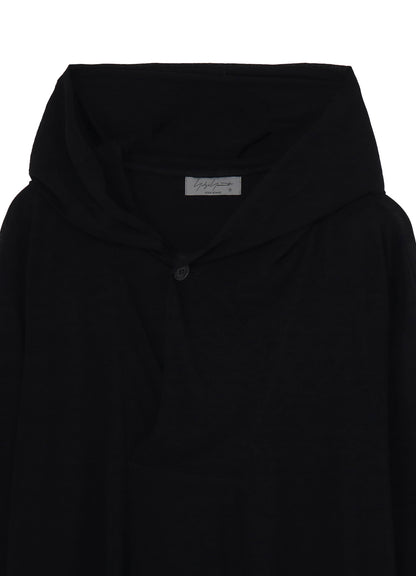 80/- COTTON LINEN VOILE HOODED LONG SLV PO