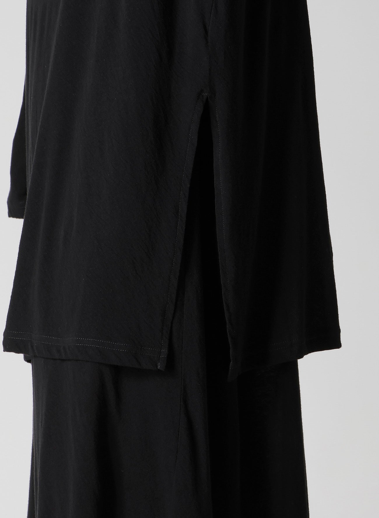 80/- COTTON LINEN VOILE HOODED LONG SLV PO