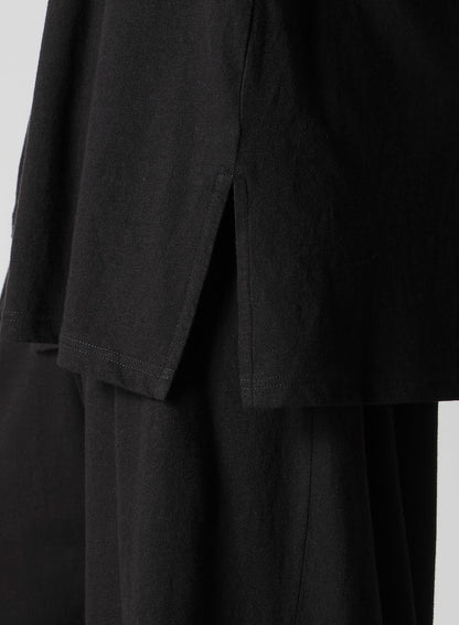 30/- COTTON LINEN PS PANELED SHORT SLV T