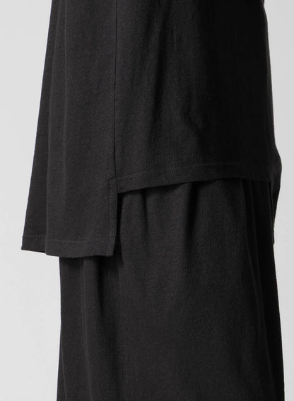 30/- COTTON LINEN PS PANELED SHORT SLV T