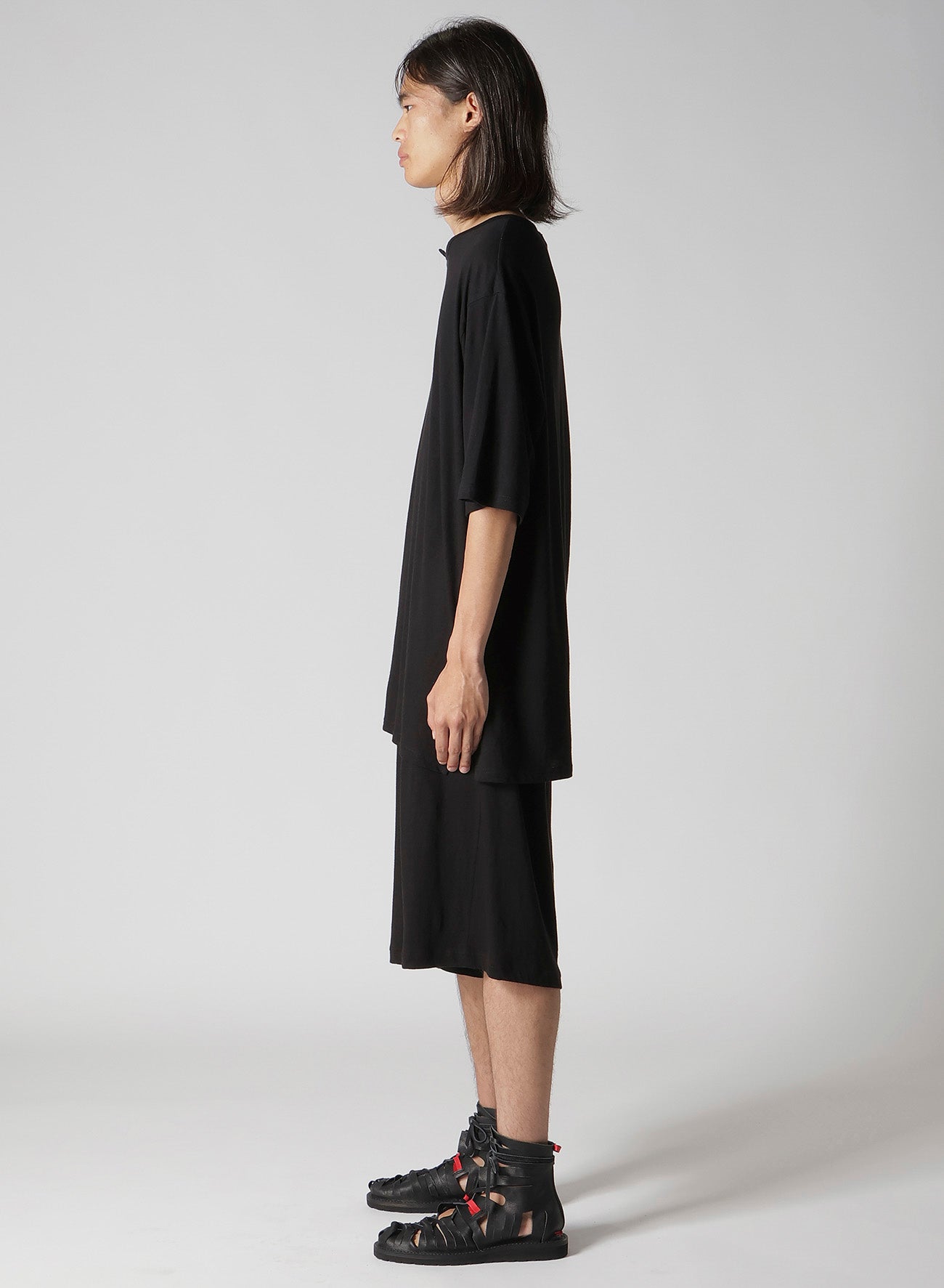 30/- COTTON LINEN PS PANELED SHORT SLV T