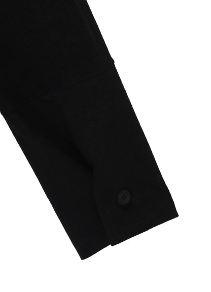 60/- LINEN PLAIN STITCH DRAPED LAPEL JKT