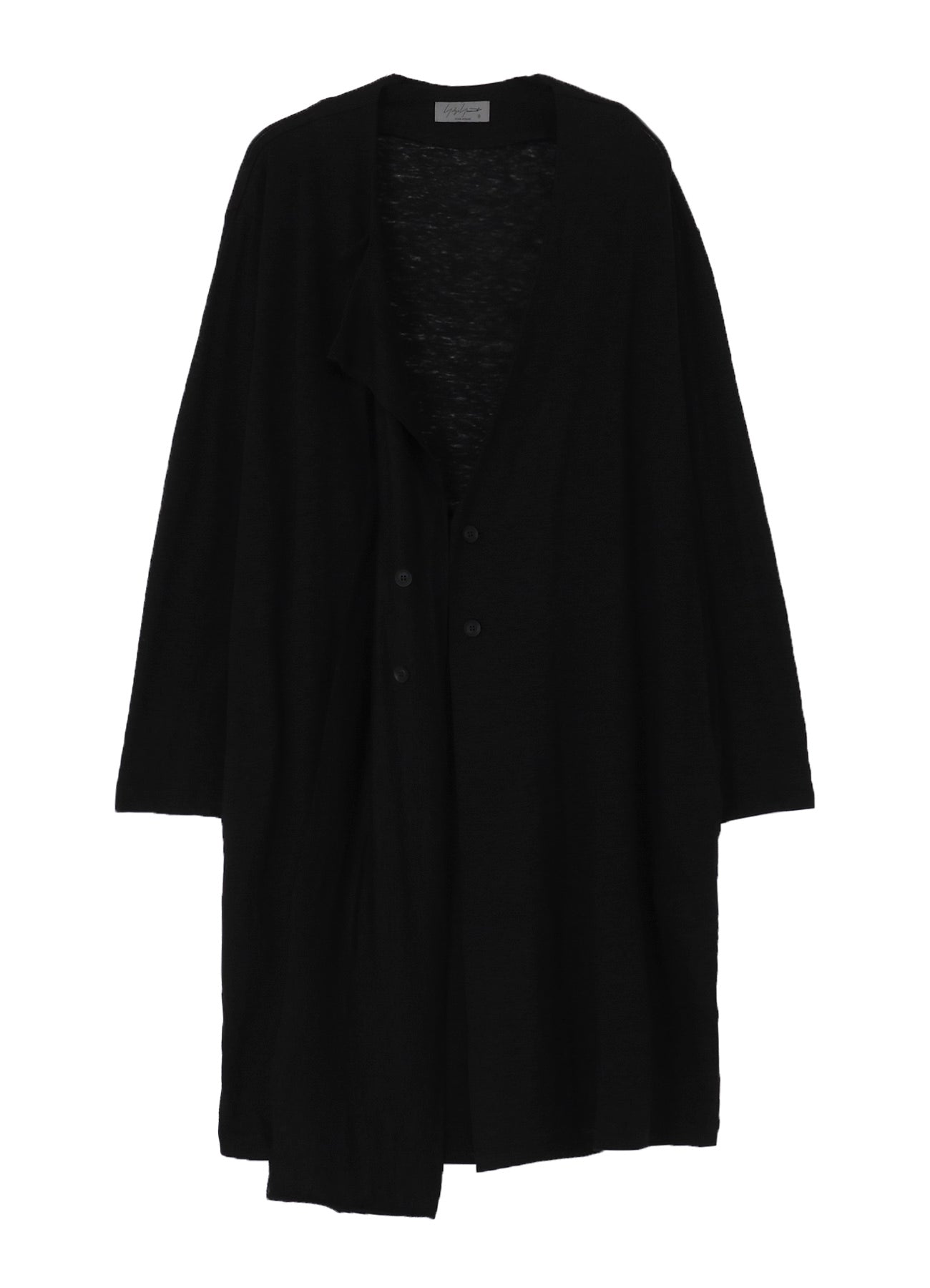 60/- LINEN PLAIN STITCH DRAPED D CARDIGAN