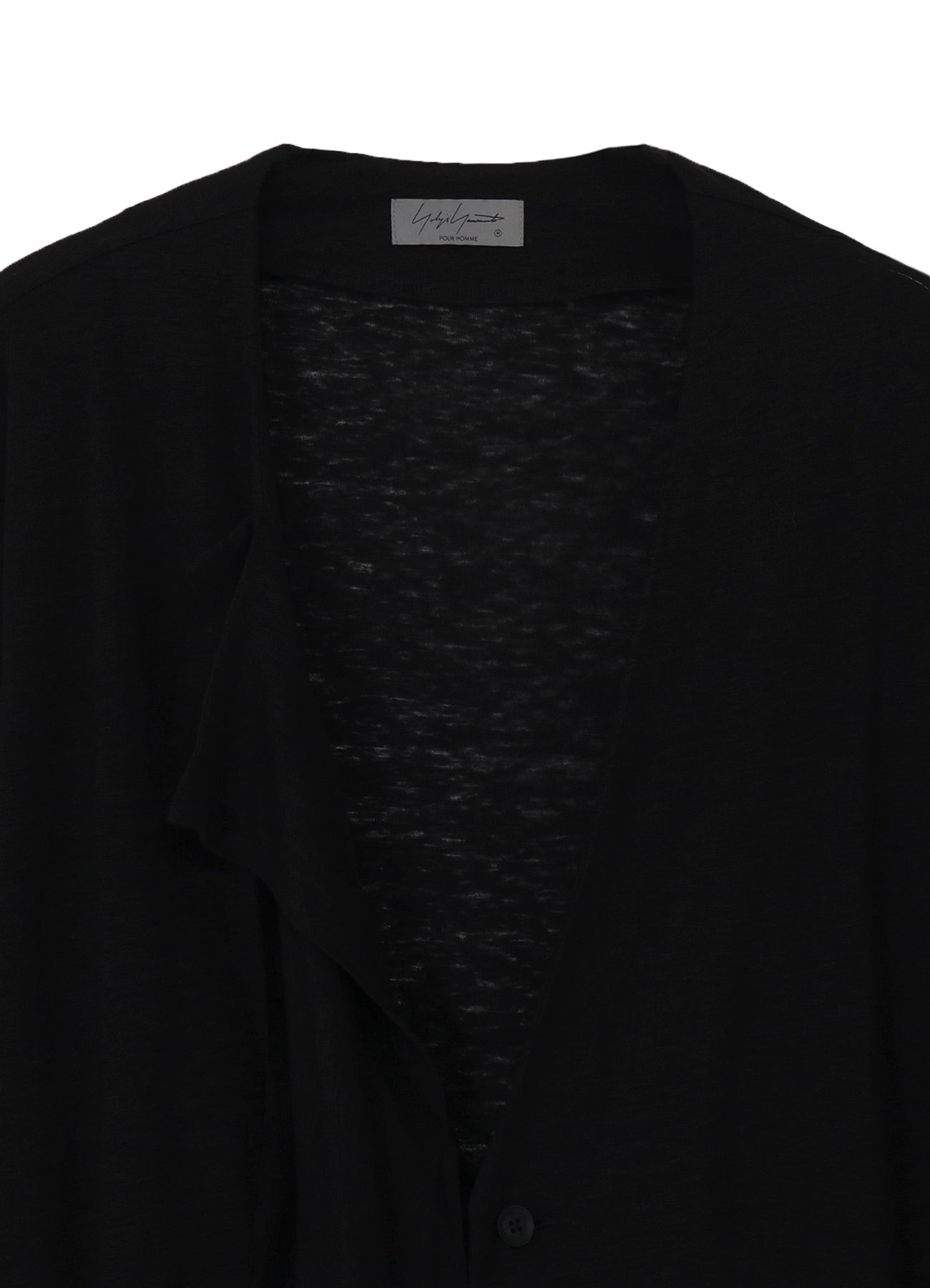 60/- LINEN PLAIN STITCH DRAPED D CARDIGAN