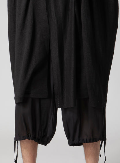 60/- LINEN PLAIN STITCH DRAPED D CARDIGAN